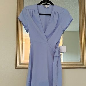 [NWT] Light Baby Blue Wrap Dress